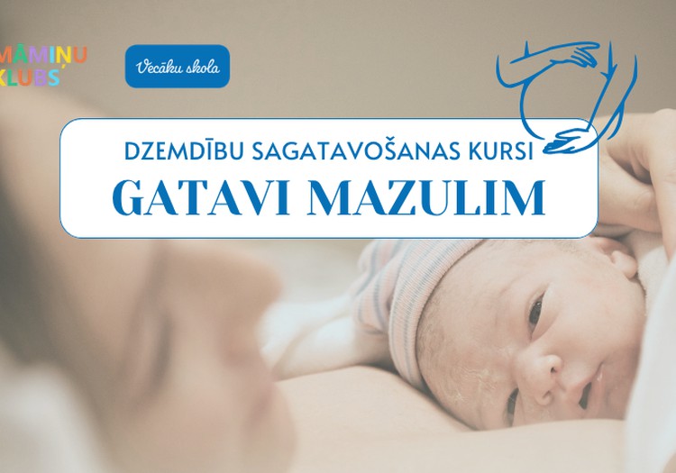 Dzemdību sagatavošanas kursi GATAVI MAZULIM 7 lekciju cikls no 23. septembra tiešsaistē