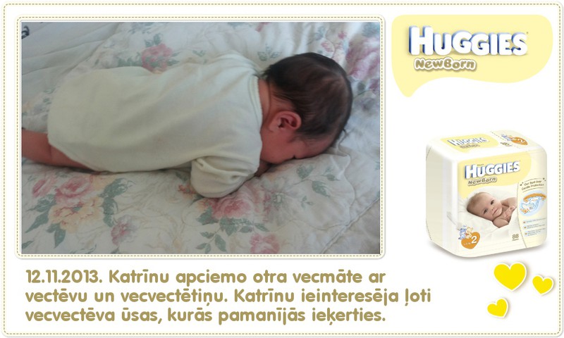 Katrīna aug kopā ar Huggies® Newborn: 15.dzīves diena