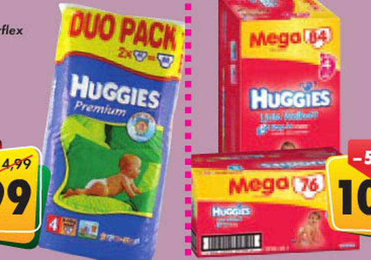 Nedēļas akcijas piedāvājums Huggies® autiņbiksītēm veikalos Prisma!