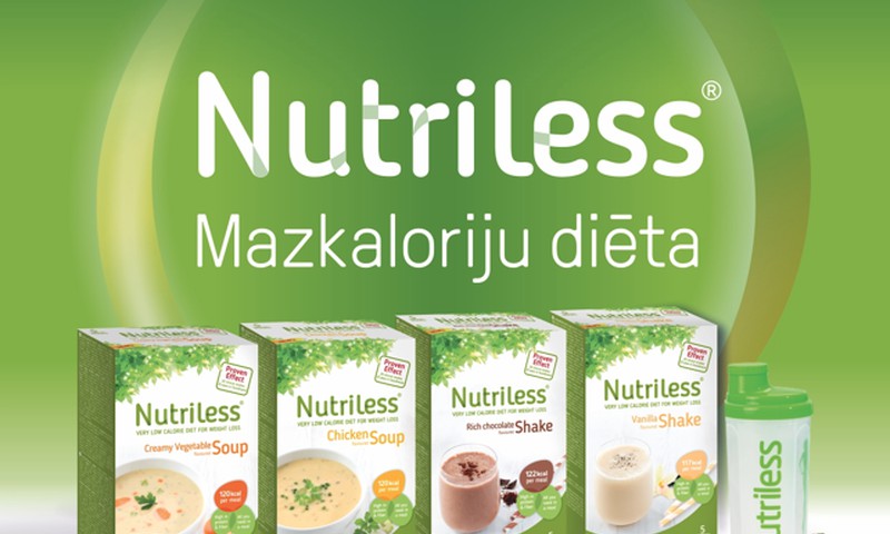 Sasniedz mērķus ar Nutriless Latvija mazkaloriju diētu!