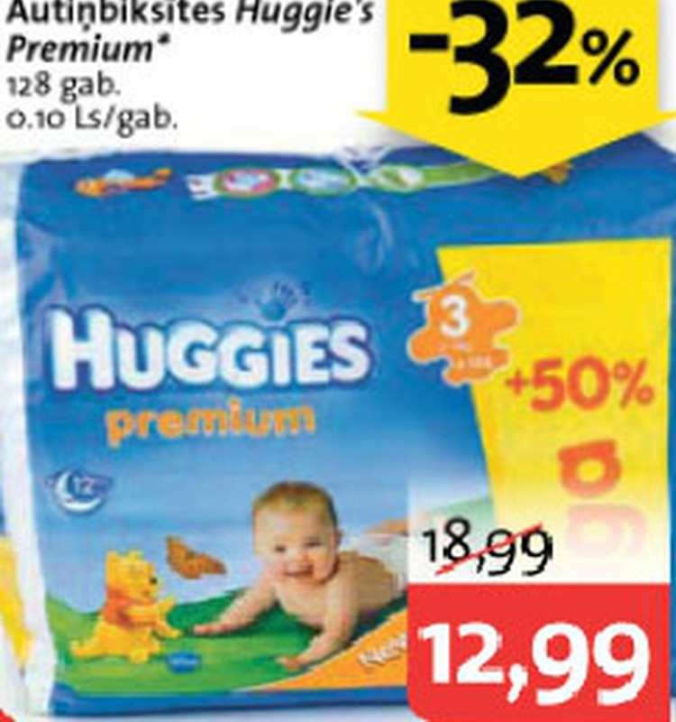 Pērc Huggies® Premium lētāk un laimē Annas Hotel dāvanu karti 45 latu vērtībā!