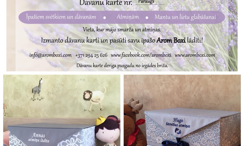 Arom Boxi radošā lavandas maisiņu meistarklase