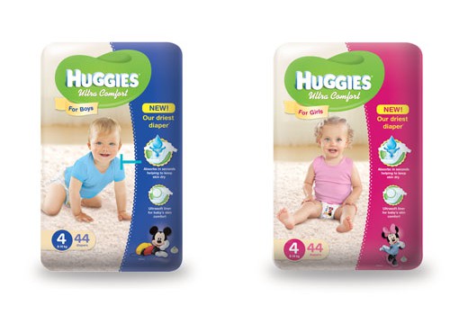 Uzlabotas Huggies® Ultra Comfort zēniem un meitenēm!