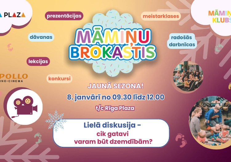 Jaunā sezona Māmiņu brokastīm jau 8.janvārī!