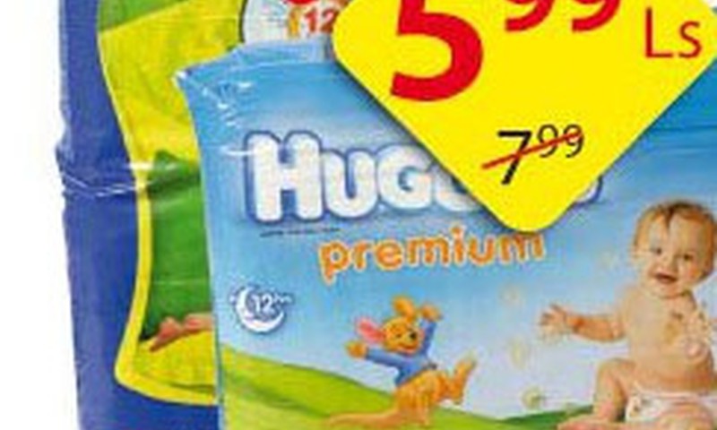 Huggies® Premium veikalos IKI tikai par 5,99Ls līdz 21.novembrim!