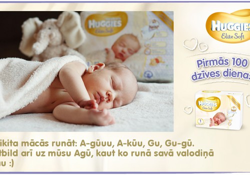 Bēbītis aug kopā ar Huggies®  Elite Soft: 22.dzīves diena