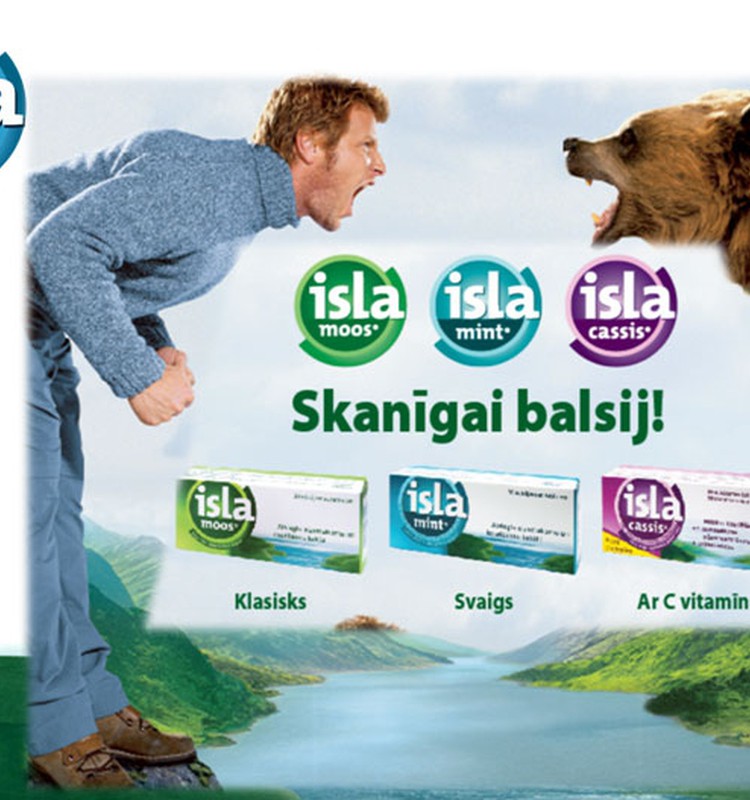 Augu pretklepus līdzeklis- sūkājamās pastilas ar Islandes ķērpju ekstraktu
