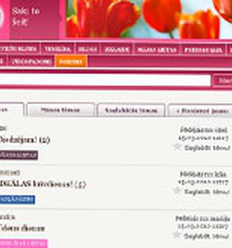 Laipni lūdzam Sieviešu Kluba forumā!