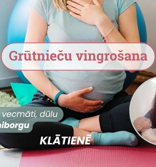 Aicinām topošās māmiņas uz vingrošanas nodarbībām kopā ar vecmāti, dūlu Līgu Giniborgu