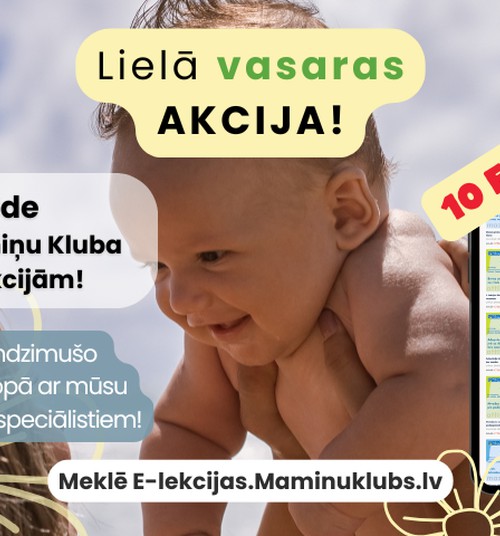 Vasaras akcija Māmiņu Kluba E-lekcijām!