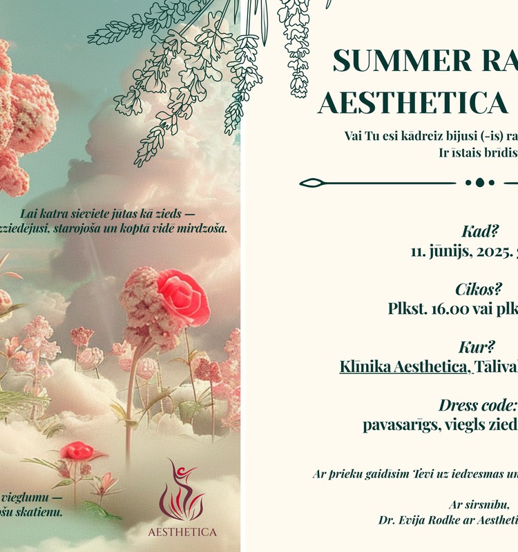 “Aesthetica” aicina uz randiņu ar dakteri!