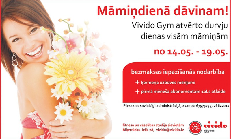 Māmiņu nedēļa Vivido Gym