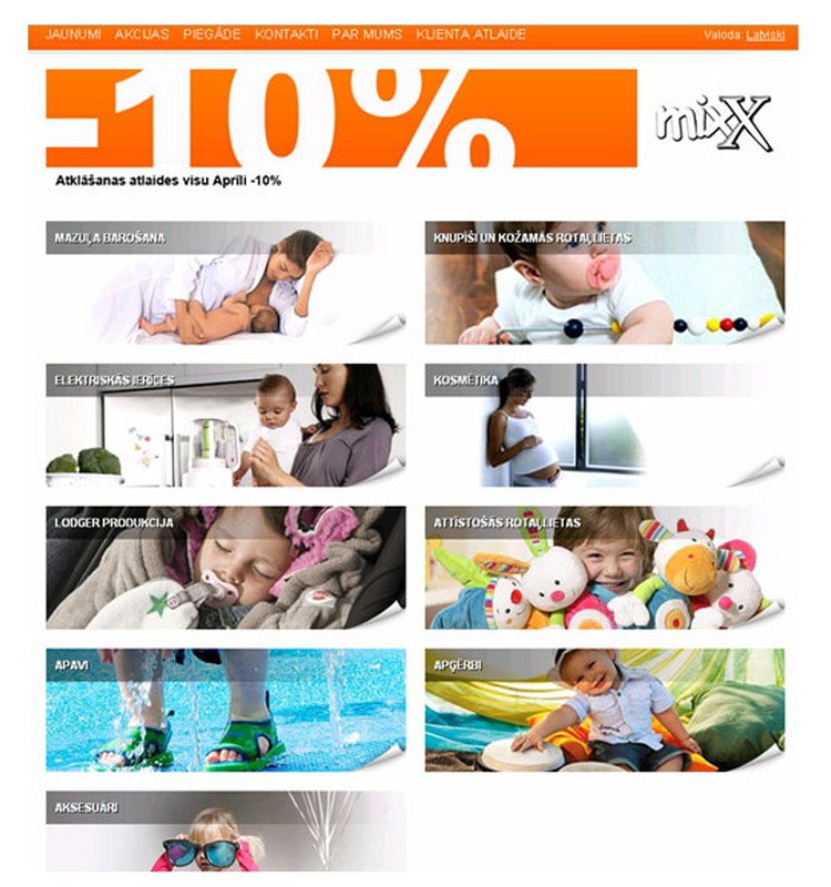 Laipni lūgti interneta veikalā www.mixxnet.lv!