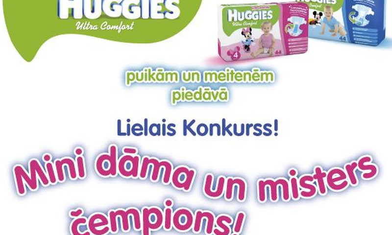 LIELAIS Huggies® Ultra Comfort blogu konkurss zēniem un meitenēm