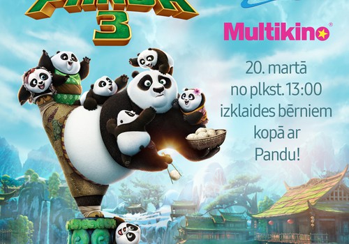 Bezmaksas pasākums bērniem kopā ar Kung Fu Pandu