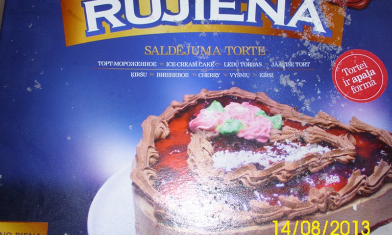 Saldējuma torte no Rūjienas Saldējuma tikusi līdz Jūrmalai