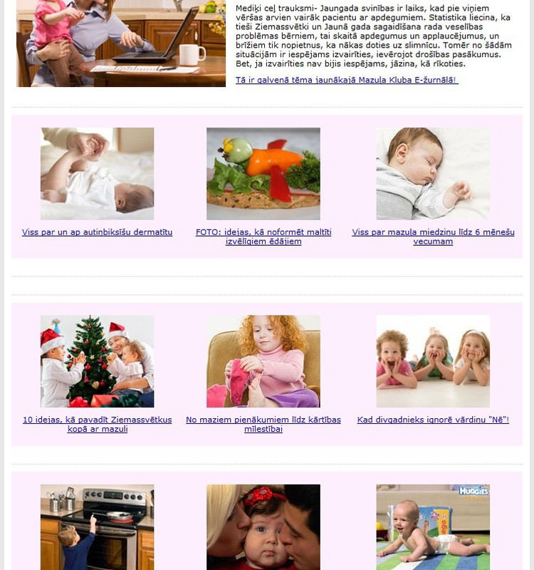 Iznācis 21.decembra Mazuļu Kluba E-žurnāls!