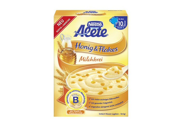 Nestle Alete putriņa ar medu un pārslām