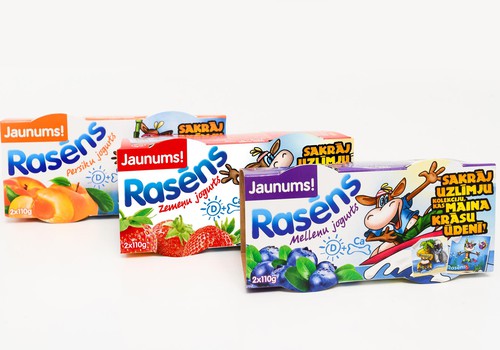 “Rasēns” jogurtos cukura daudzums samazināts gandrīz par trešdaļu