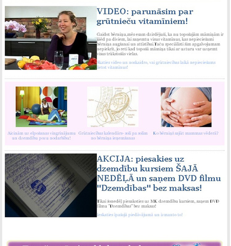 Topošās māmiņas šodien saņem E-žurnālu!