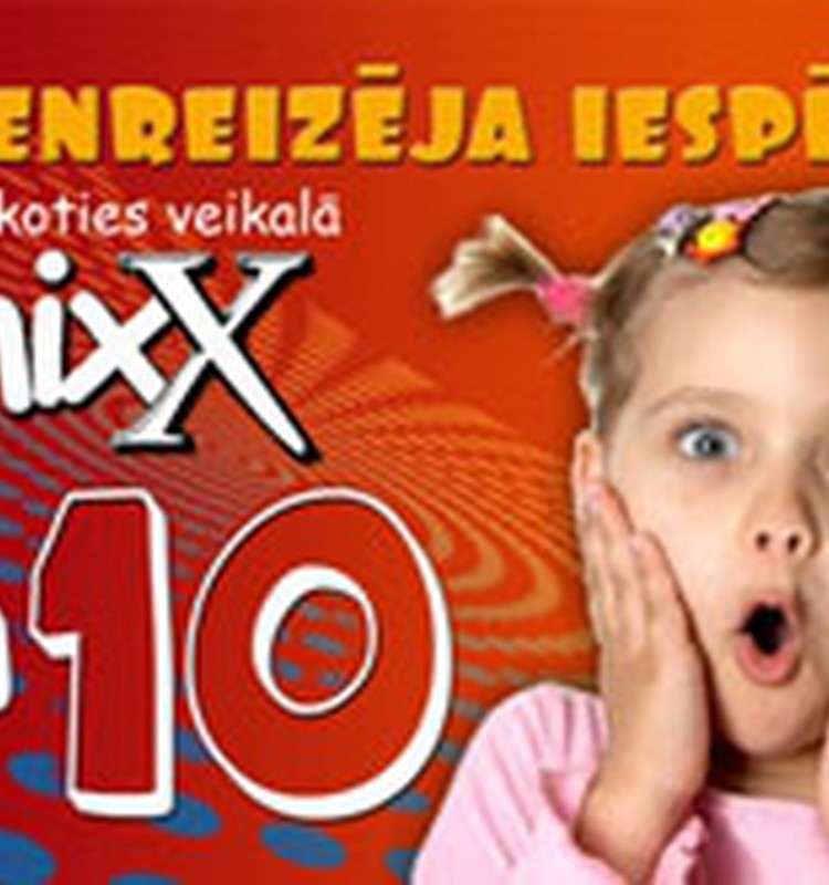 Veikals „mixX” un Lido „Bērnu atrakciju pilsētiņa” iepriecina savus klientus!