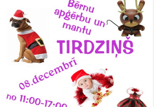 Bērnu lietu tirdziņš 8.decembrī