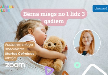 Jauna tiešsaistes lekcija Māmiņu Klubā: Kas jāzina par 1-3 gadus vecu bērnu miegu?