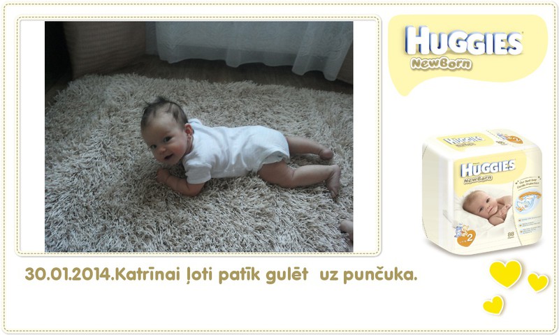 Katrīna aug kopā ar Huggies® Newborn: 96.dzīves diena
