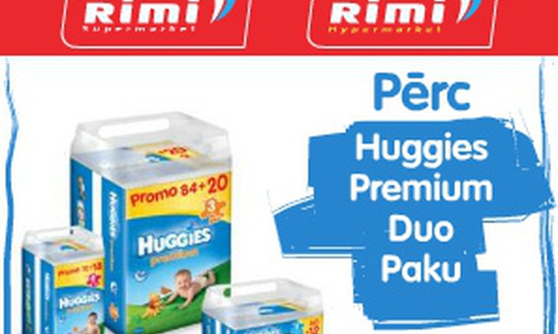 Izmanto akcijas piedāvājumu Huggies® autiņbiksītēm RIMI Bērnu dienās līdz 13.jūnijam!