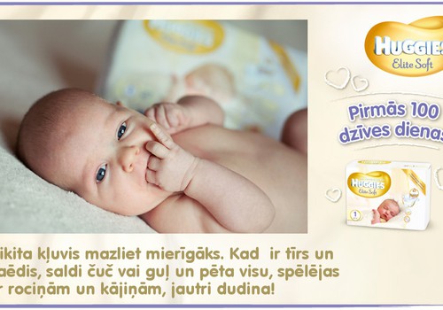 Bēbītis aug kopā ar Huggies®  Elite Soft: 56.dzīves diena