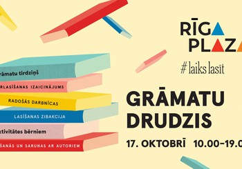 “Grāmatu drudzis” 17. oktobrī “Rīga Plaza”: tikšanās ar autoriem, grāmatu tirdziņš un aktivitātes lieliem un maziem