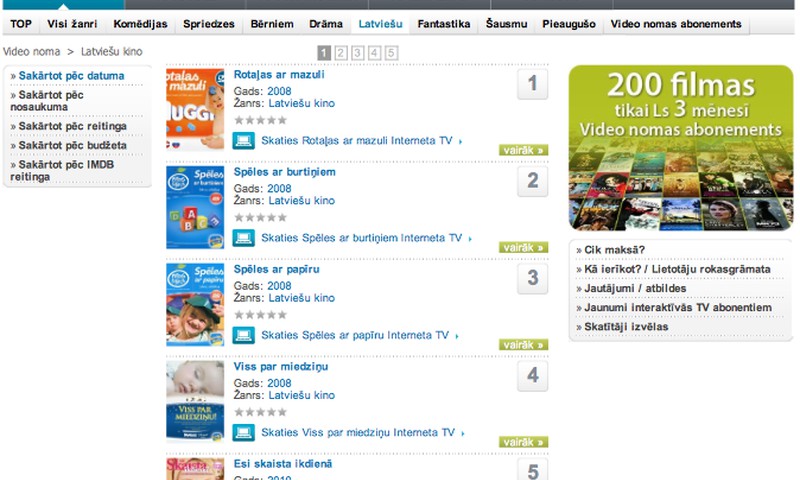 Skaties Māmiņu Kluba DVD Lattelekom televīzijā