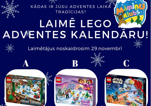Ziemassvētku gaidīšanas KONKURSS: Laimē Lego Adventes kalendāru!