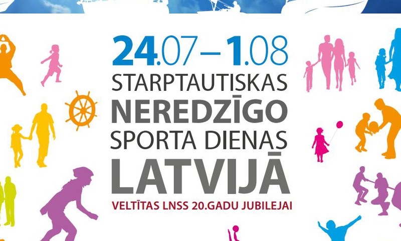 Kauguru pludmalē sporta inventārs cilvēkiem ar redzes invaliditāti