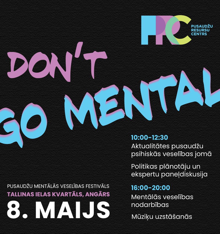 Tallinas ielas kvartālā notiks pusaudžu mentālās veselības festivāls “Don’t Go Mental Fest”