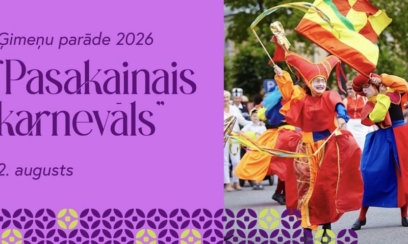 "Ģimeņu parādē 2026 – Pasakainais karnevāls" Rēzeknē!