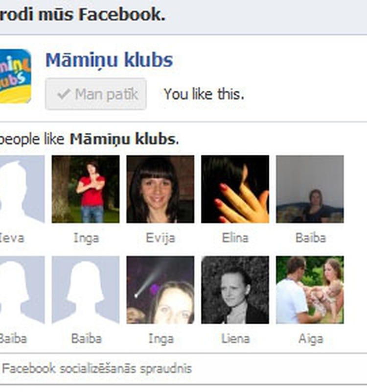 Paldies par labajiem vārdiem Facebook vietnē!