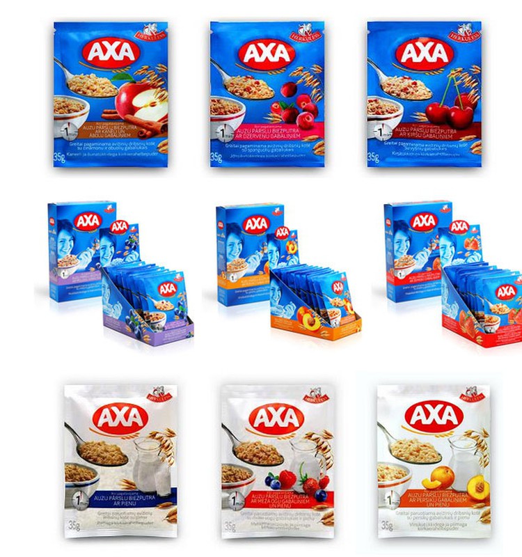 FOTO: remdē izsalkumu ar AXA ātri pagatavojamo biezputru dažādību!