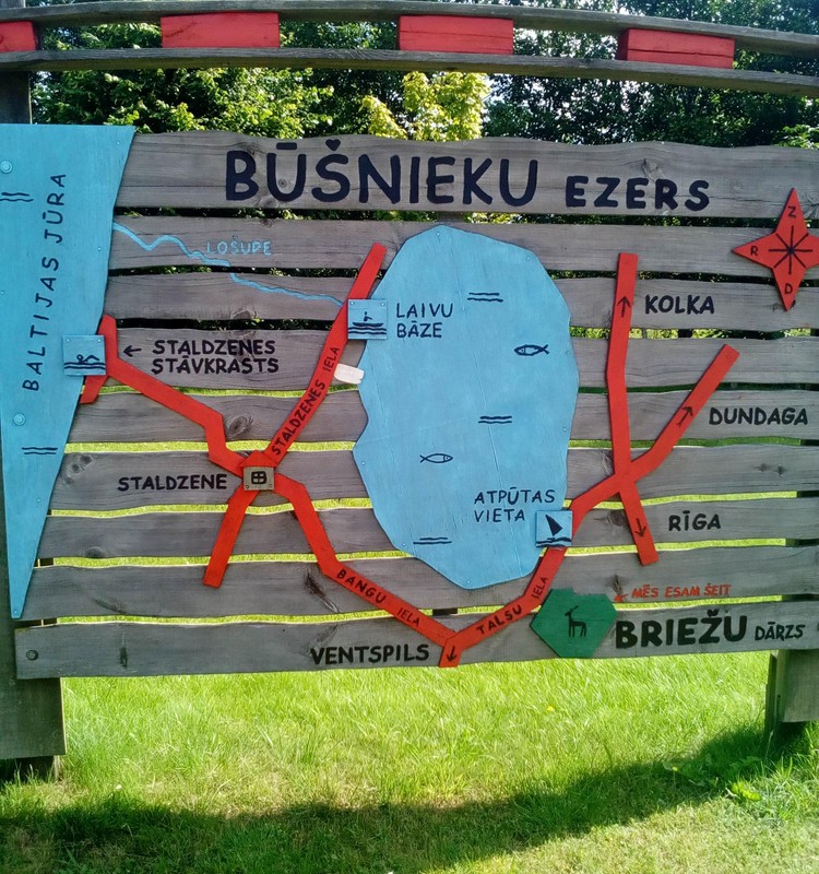Ventspils briežu dārzs un Bušnieku ezers