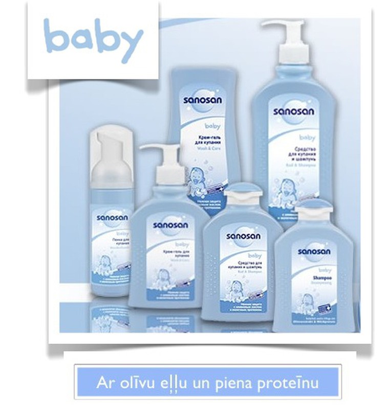 Sanosan Baby attīrošo sēriju varēs testēt..