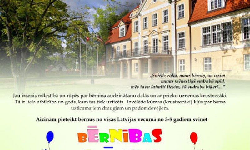 Nosvini bērnības svētkus Mālpils muižā
