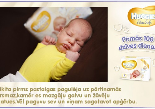 Bēbītis aug kopā ar Huggies®  Elite Soft: 28.dzīves diena