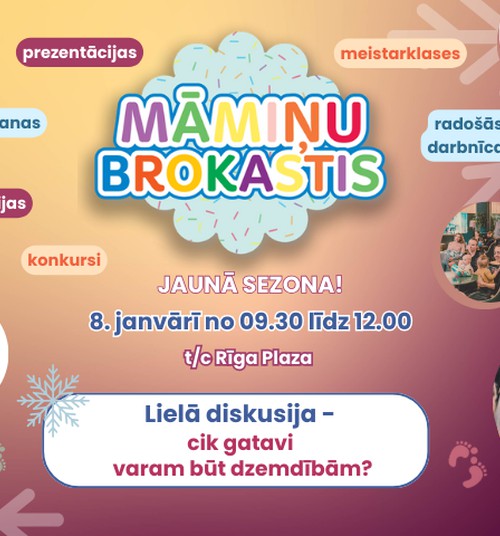 Jaunā sezona Māmiņu brokastīm jau 8.janvārī!