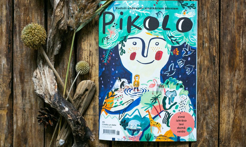 Latvijas ilustratoru un autoru komanda izdevusi sesto Pikolo žurnālu bērniem, kas vēsta par cilvēku un dabas mijiedarbību