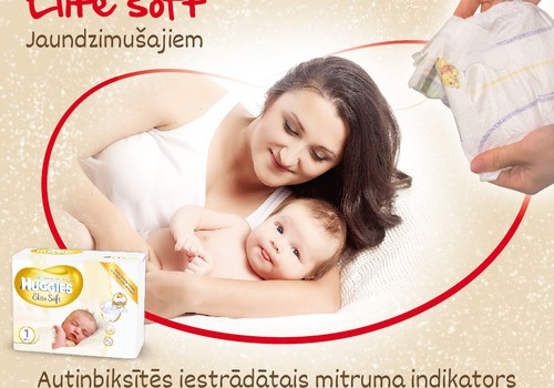 Huggies® Elite Soft autiņbiksītes ar iestrādātu speciālu mitruma indikatoru