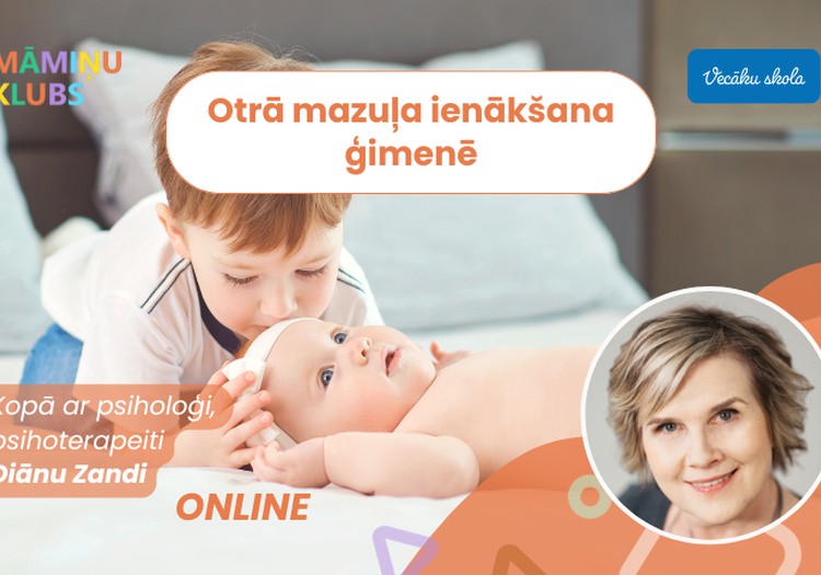 Diānas Zandes tiešsaistes lekcija: Otrā mazuļa ienākšana ģimenē