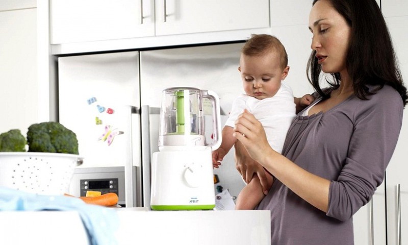 Veselīgs un svaigs mazuļa ēdiens ar Philips AVENT blenderi-tvaicētāju!