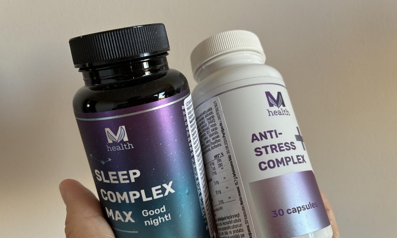 MV Health Anti-Stress Complex un Sleep Complex MAX ikdienā lieliski papildina viens otru