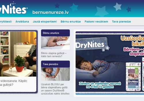 Atbalsts vecākiem, kuru bērni slapina gultiņā: www.bernuenureze.lv!