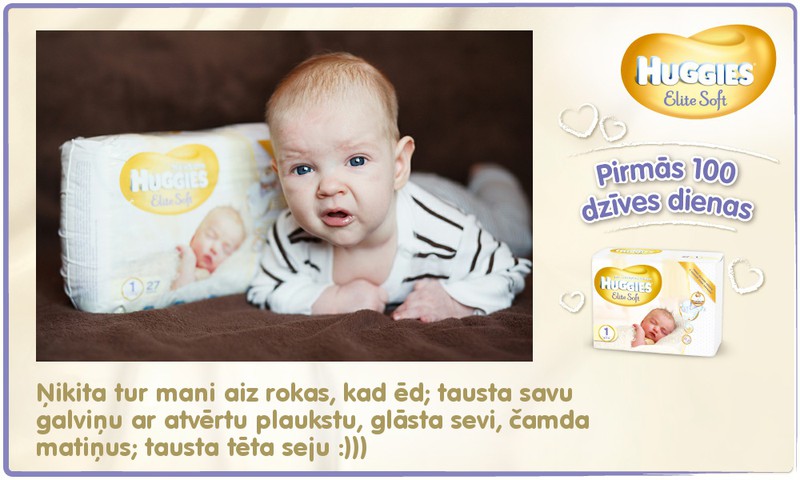 Bēbītis aug kopā ar Huggies®  Elite Soft: 78.dzīves diena
